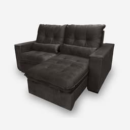 Sofá Atlanta 2 Lugares 1,70 metros Veludo - 12 Café