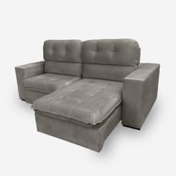 Sofá BEKAA 2 Lugares 1,90 metros Veludo - 03 Capuccino