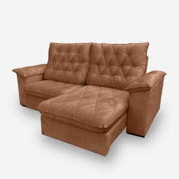 Sofá Bahamas 2 Lugares 1,90 metros Veludo - 20 Terracota