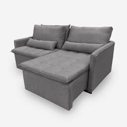 Sofá LÍBANO 2 Lugares 1,36 metros Linho - 06 Grafite