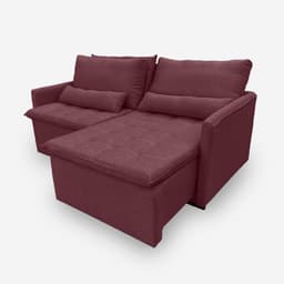 Sofá LÍBANO 2 Lugares 1,56 metros Veludo - 22 Bordo