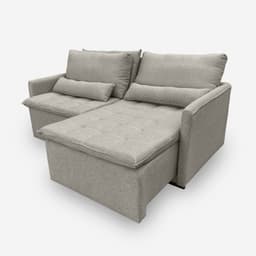 Sofá LÍBANO 3 Lugares 1,76 metros Linho - 08 Bege