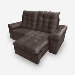 Sofá LION 2 Lugares 1,70 metros Veludo - 17 Chocolate