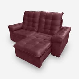 Sofá LION 3 Lugares 2,10 metros Veludo - 22 Bordo