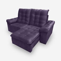 Sofá LION 3 Lugares 2,10 metros Veludo - 25 Roxo