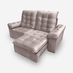 Sofá LION 5 Lugares 2,70 metros Veludo - 14 Rose