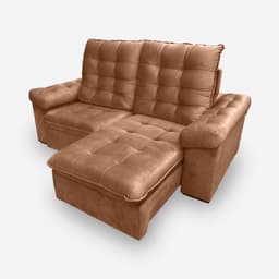 Sofá LION 5 Lugares 2,70 metros Veludo - 20 Terracota