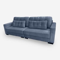 Sofá Living IDEA 2 Lugares 1,50 metros Veludo - 24 Azul Marinho