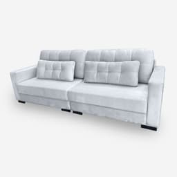 Sofá Living IDEA 2 Lugares 1,50 metros Veludo - 26 Prata