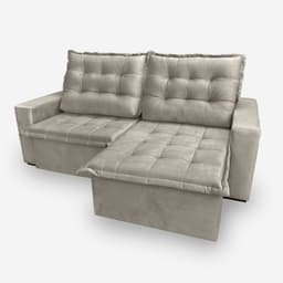 Sofá MOSCOW 4 Lugares 2,30 metros Veludo - 02 Bege