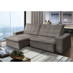 Sofá MOSCOW 4 Lugares 2,50 metros Veludo - 03 Capuccino