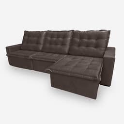 Sofá MOSCOW 6 Lugares 2,90 metros Veludo - 17 Chocolate