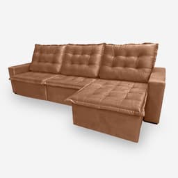 Sofá MOSCOW 6 Lugares 3,20 metros Veludo - 20 Terracota