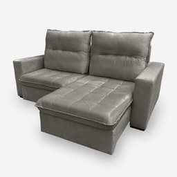 Sofá ONIX 3 Lugares 2,10 metros Veludo - 03 Capuccino