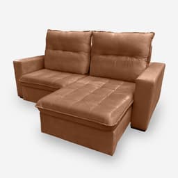 Sofá ONIX 4 Lugares 2,50 metros Veludo - 20 Terracota