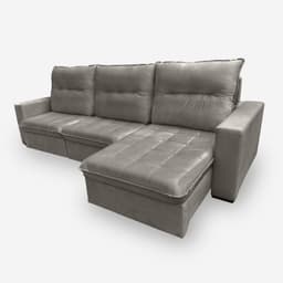 Sofá ONIX 6 Lugares 2,90 metros Veludo - 03 Capuccino