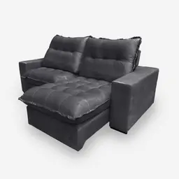 Sofá PALERMO 2 Lugares 1,90 metros Veludo - 10 Cinza