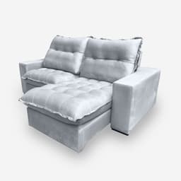 Sofá PALERMO 2 Lugares 1,90 metros Veludo - 26 Prata