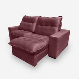 Sofá PALERMO 5 Lugares 2,70 metros Veludo - 22 Bordô