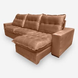 Sofá PALERMO 6 Lugares 3,50 metros Veludo - 20 Terracota