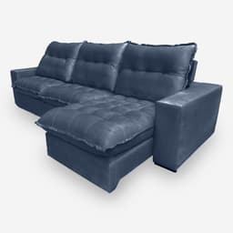 Sofá PALERMO 6 Lugares 3,50 metros Veludo - 24 Marinho