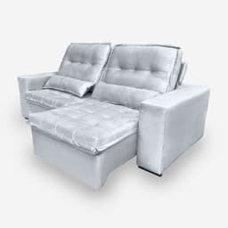 Sofá PERSIA 4 Lugares 2,50 metros Veludo - 26 Prata