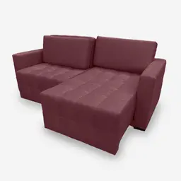 Sofá POLLO 2 Lugares 1,70 metros Veludo - 22 Bordo