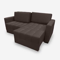 Sofá POLLO 3 Lugares 1,90 metros Veludo - 17 Chocolate