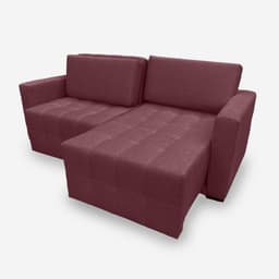 Sofá POLLO 5 Lugares 2,50 metros Veludo - 22 Bordo