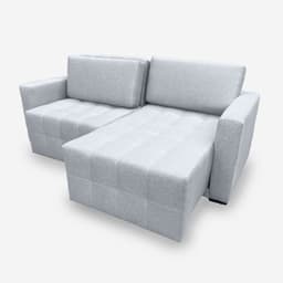 Sofá POLLO 5 Lugares 2,50 metros Veludo - 26 Prata