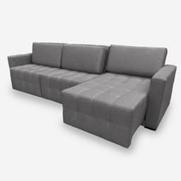 Sofá POLLO 6 Lugares 3,30 metros Linho - 06 Grafite