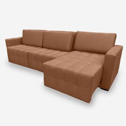 Sofá POLLO 8 Lugares 3,60 metros Veludo - 20 Terracota