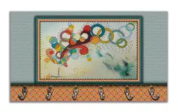 Cabideiro de Parede Porta Colar Chaves Cintos Toalhas - Celebração da Vida