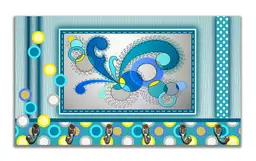 Cabideiro de Parede Porta Colar Chaves Cintos Toalhas - Ondas Dançantes