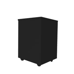 Cesto de Roupas Baú Roupeiro Tulha com Rodízios Banheiro Lavanderia Preto