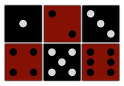 Conjunto Jogo Porta Copos com 6 unidades (2 em 1) com Imã - Dado