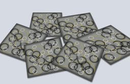 Conjunto Jogo Porta Copos com 6 unidades (2 em 1) com Imã - Real