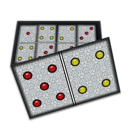 Jogo De Dominó Grande Didático Educativo 28 Peças - Branco