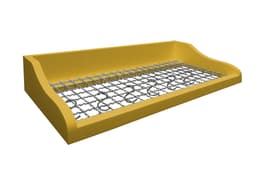 Prateleira Suporte Porta Panelas e Utensílios de Cozinha - Amarelo Laca