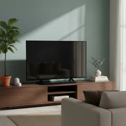 Suporte de Mesa Giratório 360° para TV Preto