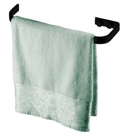 Toalheiro 22cm suporte porta toalha rosto Preto Fosco Future 2304PT