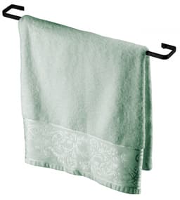 Toalheiro 60cm  suporte toalha banheiro Preto Fosco Future 2308PT