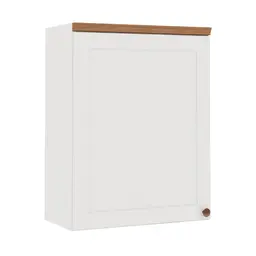 Armário Aéreo Iluminata 1 Porta Branco 60 cm
