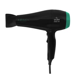 Secador De Cabelo Gama Italy Babosa Ceramic Ion, Motor AC Profissional, 2100W, Preto C/Filtro Verde 220V
