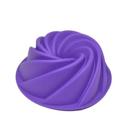 Assadeira de Silicone para Bolo Artistico, Bolo Vulcão, Gelatina, Flan, Vai ao Forno Roxo
