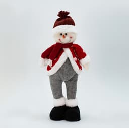 Boneco Enfeite decorativo De Natal Boneco Neve Natalino 44cm