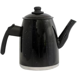 Bule Preto Resistente Gulê Em Alumínio 1,85 Litros