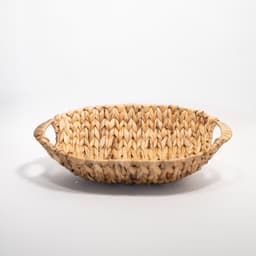 Cesto Oval Fruteira Enfeite Em Palha Seagrass Natural 33x25