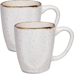 Conjunto 10 Canecas Branca Elegante Ryo Maresia Oxford 260ml