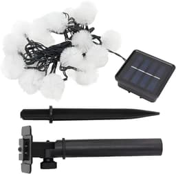 Cordão De Fada LEDs Solar Lâmpadas Luzes Amarela Natal 5m